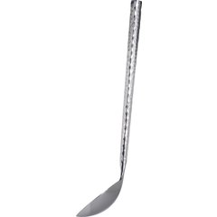 60208 Terra™ Ladle 9.5" - 1 oz - Hammered Mirror Finish - Stainless Steel