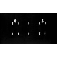 PCL3ADJ Portion Cup & Lid Organizer - Adjustable  - Black