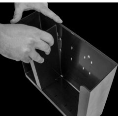 PCL3ADJ Portion Cup & Lid Organizer - Adjustable  - Black