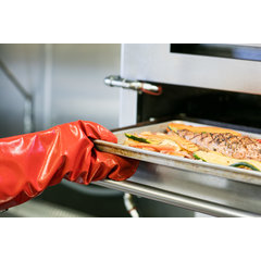 EZK15 EZ-Kleen Conventional Oven Mitt 15" - Red
