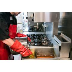 EZK17 EZ-Kleen Conventional Oven Mitt 17" - Red