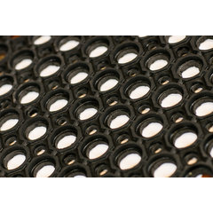 KM2100 Tuf-Mats Medium Duty 3' x 5' x 3/4" - Black  - Black