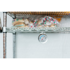 THDLRFSS Refrigerator / Freezer Thermometer NSF Listed  - Silver