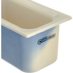 CM1102C1402 Coldmaster® CoolCheck® Third-Size Food Pan 4 qt - White/Blue