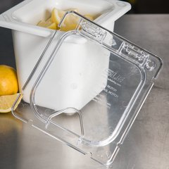 CM10319Z07 Coldmaster® EZ Access Lid with Notch 1/6 Size - Clear