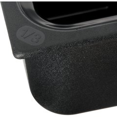 CM110303 Coldmaster® Food Pan with Divider 1/3 Size - Black