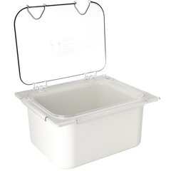 CM10239Z07 Coldmaster® EZ Access Lid with Notch 1/2 Size - Clear