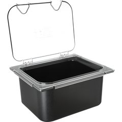 CM10239Z07 Coldmaster® EZ Access Lid with Notch 1/2 Size - Clear