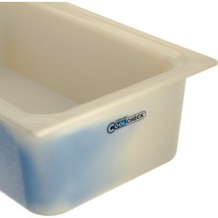 CM1100C1402 Coldmaster® CoolCheck® Full-Size Food Pan 15 qt - White/Blue