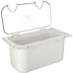 CM10280Z07 Coldmaster® EZ Access Lid with Notches 1/3 Size - Clear