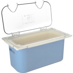 CM10280Z07 Coldmaster® EZ Access Lid with Notches 1/3 Size - Clear