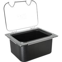 CM10240Z07 Coldmaster® EZ Access Lid with Notches 1/2 Size - Clear