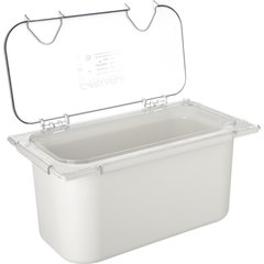 CM10279Z07 Coldmaster® EZ Access Lid with Notch 1/3 Size - Clear