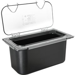 CM10279Z07 Coldmaster® EZ Access Lid with Notch 1/3 Size - Clear