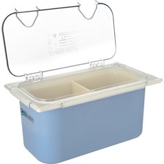 CM10279Z07 Coldmaster® EZ Access Lid with Notch 1/3 Size - Clear
