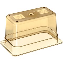 3088213 StorPlus™ High Heat Food Pan 1/4 Size, 6" Deep - Amber