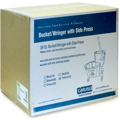 3690804 Commercial Mop Bucket with Side-Press Wringer 26 Quart - Yellow