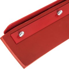 4007700 Flo-Pac® Straight Red Gum Rubber Floor Squeegee With Heavy Duty Steel Frame 36" - Red