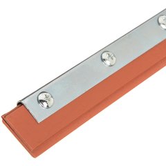 4007400 Professional Double-Blade Rubber Squeegee With Zinc 14" - Red