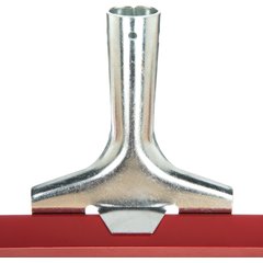 4007600 Flo-Pac® Straight Red Gum Rubber Floor Squeegee With Heavy Duty Steel Frame 24" - Red