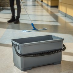 363301923 Rectangular Microfiber Squeegee Bucket 6 Gallons - Gray