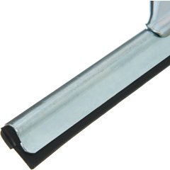 4007000 Flo-Pac® Professional Single-Blade Rubber Window Squeegee With A Zinc Plated Steel Handle 12" - Black