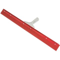 4007600 Flo-Pac® Straight Red Gum Rubber Floor Squeegee With Heavy Duty Steel Frame 24" - Red