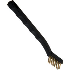 4127000 Flo-Pac® Utility Brush with Brass Bristles 7" Long - Black