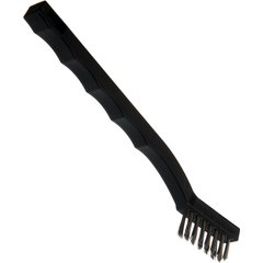 4067500 Flo-Pac® Utility Brush with Crimped Stainless Steel Bristles 7" Long - Black