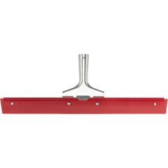 4007500 Flo-Pac® Straight Red Gum Rubber Floor Squeegee With Heavy Duty Steel Frame 18" - Red