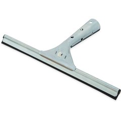 4007000 Flo-Pac® Professional Single-Blade Rubber Window Squeegee With A Zinc Plated Steel Handle 12" - Black