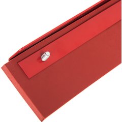4007500 Flo-Pac® Straight Red Gum Rubber Floor Squeegee With Heavy Duty Steel Frame 18" - Red