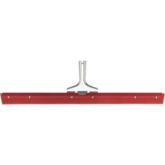 4007600 Flo-Pac® Straight Red Gum Rubber Floor Squeegee With Heavy Duty Steel Frame 24" - Red