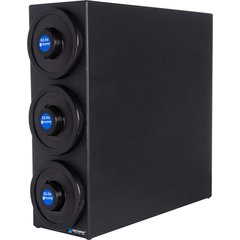 C2903BK EZ-Fit 3-Slot Vertical Countertop Cup Dispenser Cabinet with Black Trim Ring 8 46 oz - Black