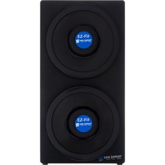 C2902BK EZ-Fit 2-Slot Vetrtical Countertop Cup Dispenser Cabinet with Black Trim Ring 8 - 46 oz - Black  - Black