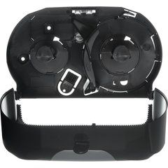 R3670BKSS Summit Versatwin® Dual Standard Roll Tissue Dispenser, Black/Stainless Steel, 1.5" core