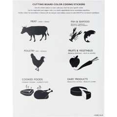 CBCWLCTST Cut-N-Carry Cutting Board Color Coding Chart 6 Board