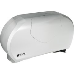 R4070SS Summit Twin 9" Jumbo Bath Tissue Dispenser, 3.25" core, Stainless Steel  - Stainless Steel