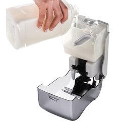 S900TBK Rely® Manual Soap & Sanitizer Dispenser, Liquid & Lotion, 900 mL, Black Pearl  - Black