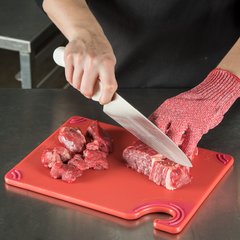 CBG912RD Saf-T-Grip Cutting Board 9" x 12" x 0.375" - Red