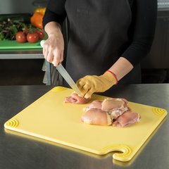 CBG152012YL Saf-T-Grip Cutting Board 15" x 20" x 0.5" - Yellow