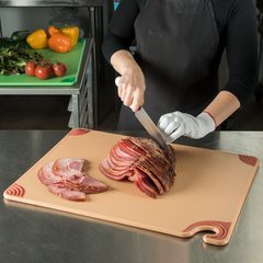 CBG182412BR Saf-T-Grip Cutting Board 18" x 24" x 0.5" - Brown