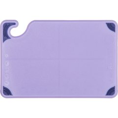 CBG6938PR Allergen Saf-T-Grip Cutting Board 6" x 9" - Purple