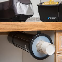 C2410SM Surface-Mount EZ-Fit® Cup Dispenser 8-46oz cups - Black  - Black