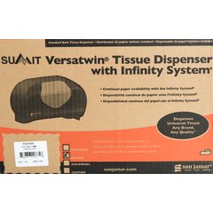 R3670SS Summit Versatwin® Dual Standard Roll Tissue Dispenser, 1.5" core - Stainless Steel
