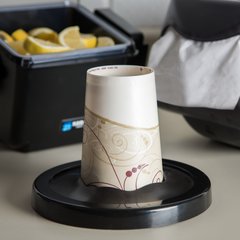 C2410CBK One-Size-Fits-All EZ-Fit® Cup Dispenser, Tube Length 23.25" - Black Gasket  - Black