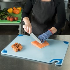 CBG182412BL Saf-T-Grip Cutting Board 18" x 24" x 0.5" - Blue