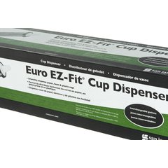 C2210SM Surface-Mount EZ-Fit® Cup Dispenser 6-24oz cups - Black  - Black