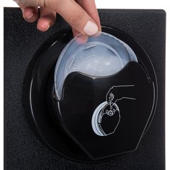 L22CS2951BK Sentry Beverage, Lid & Straw 3-Slot Dispenser Cabinet - Black  - Black