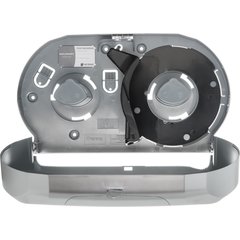 R4070SS Summit Twin 9" Jumbo Bath Tissue Dispenser, 3.25" core, Stainless Steel  - Stainless Steel